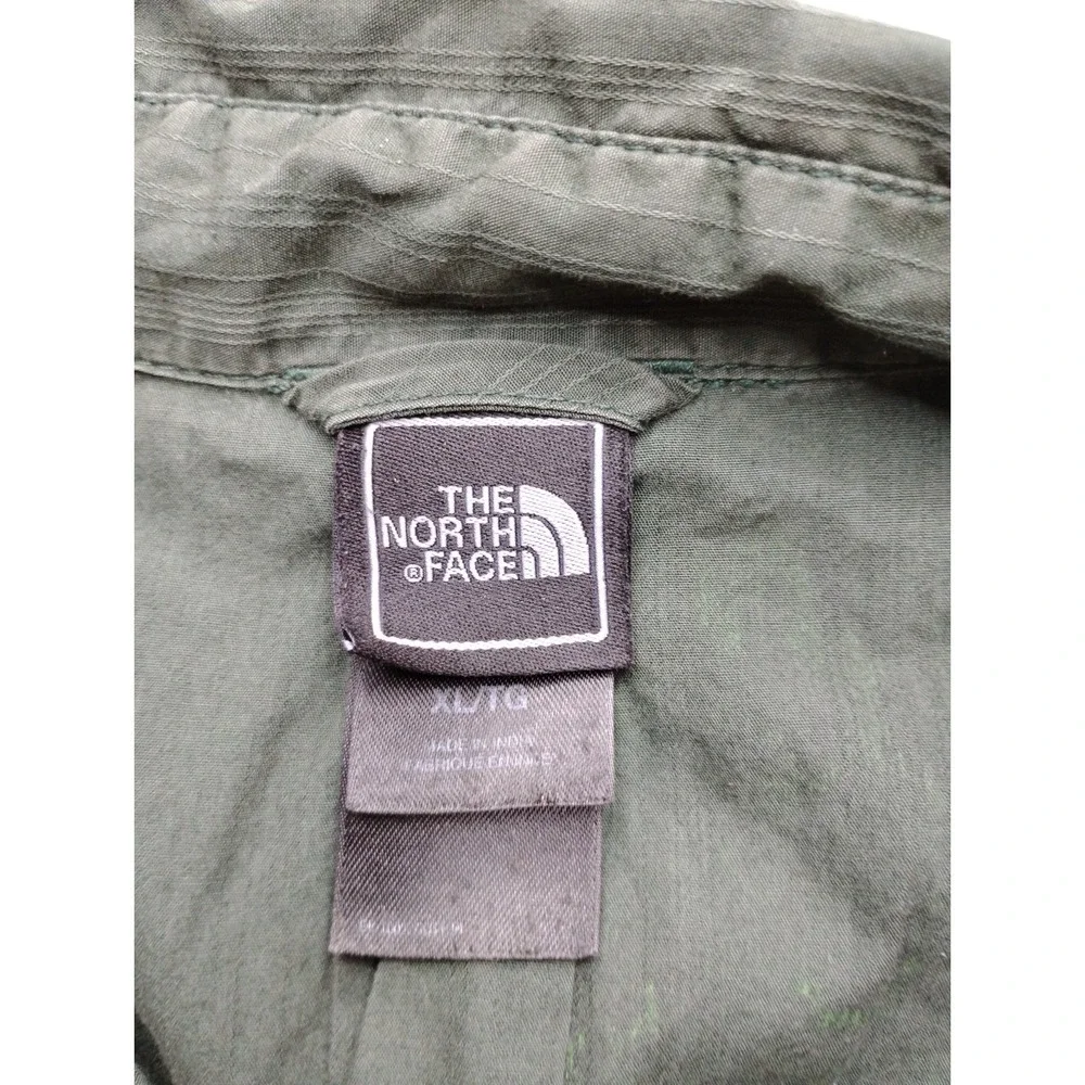 The North Face Shirt Mens XL Green Hiking Button Up